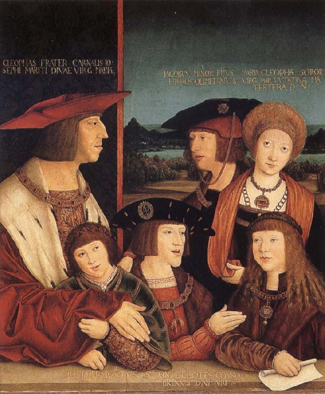 STRIGEL, Bernhard Emperor Maximilian I and his family oil painting picture